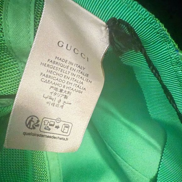 Brand new with box Gucci - GG Embossed Baseball Cap in Green size xl 60cm unisex - Picture 8 of 14